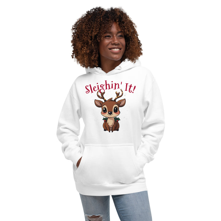 Sleighin It Reindeer Hoodie