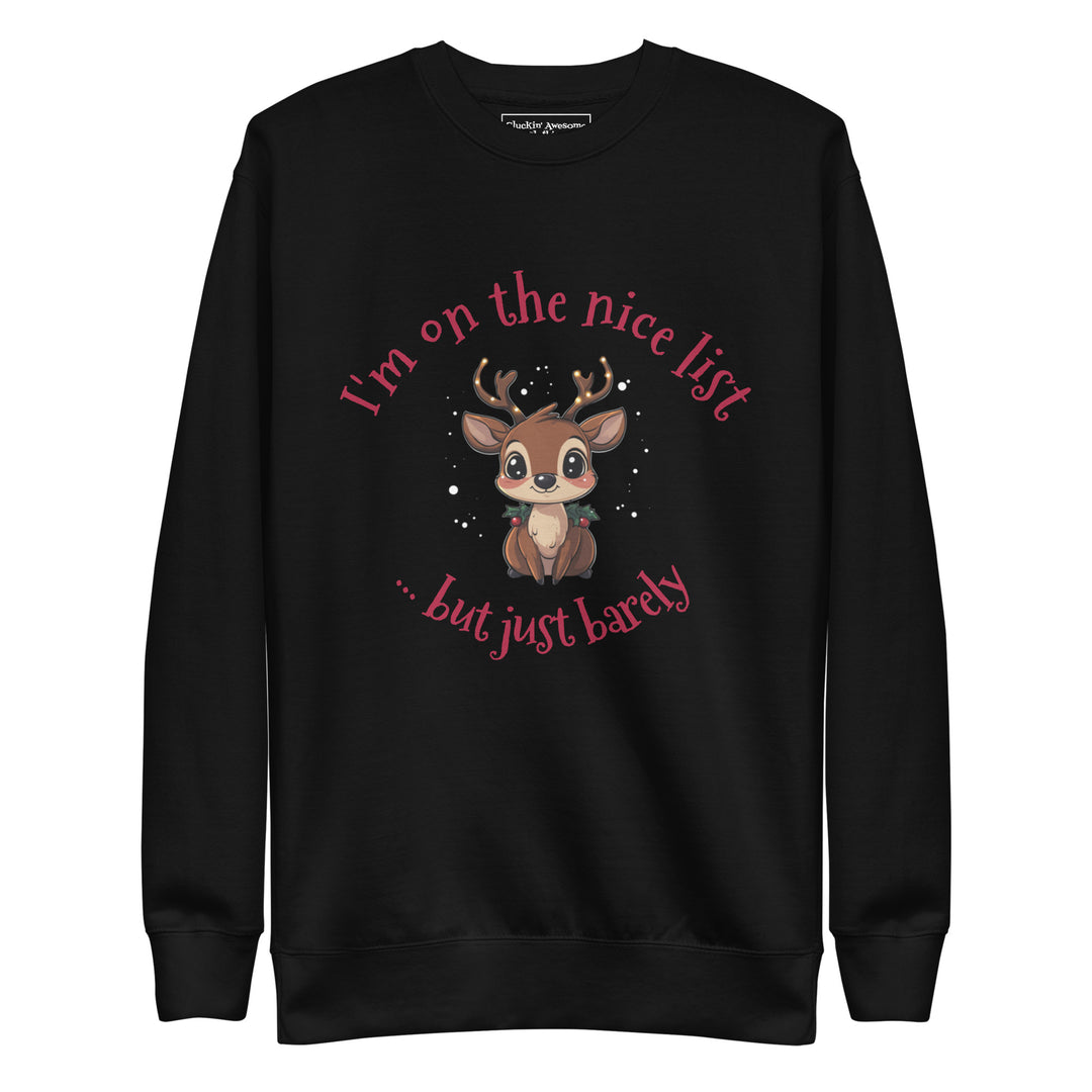 Naughty Nice Reindeer Sweatshirt