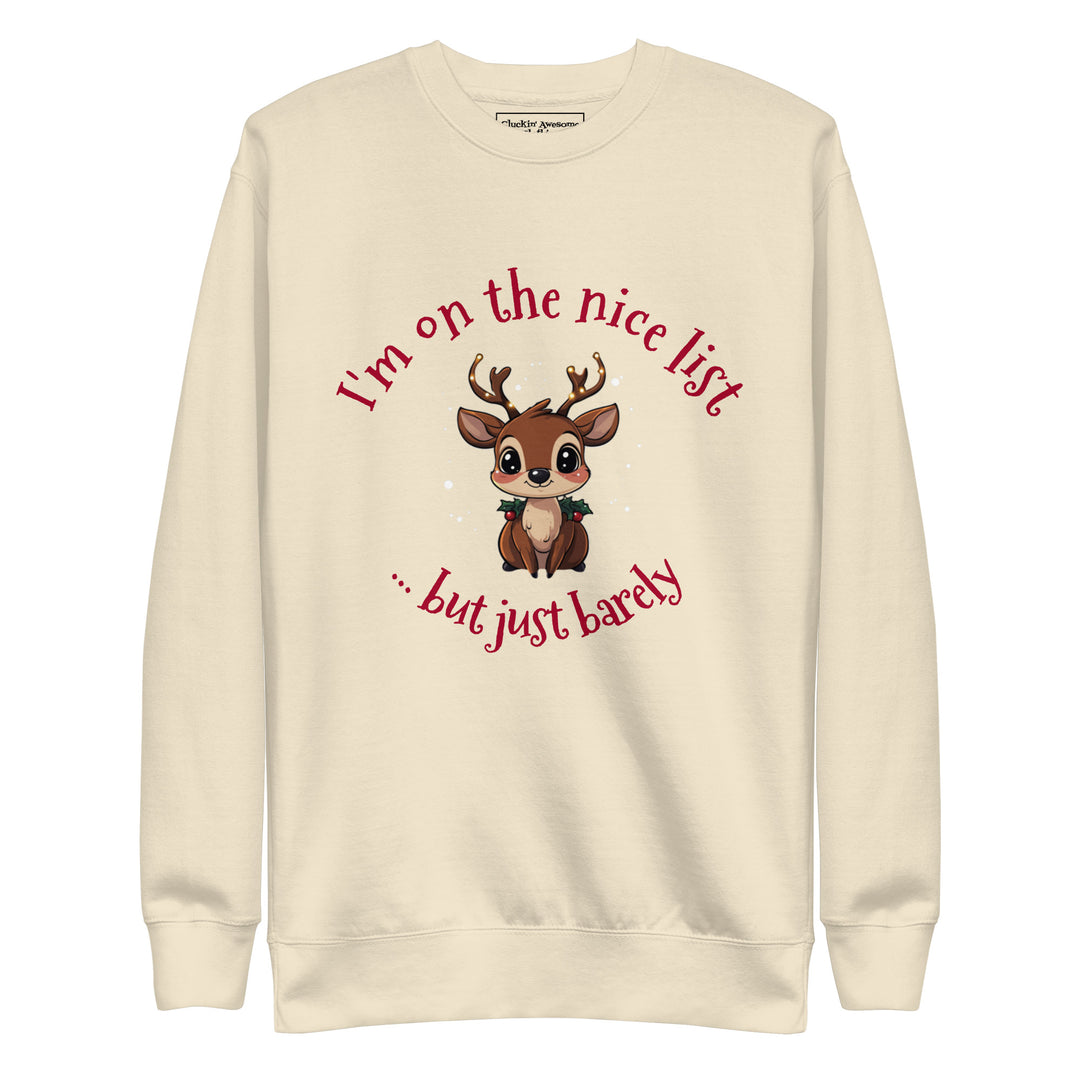 Naughty Nice Reindeer Sweatshirt