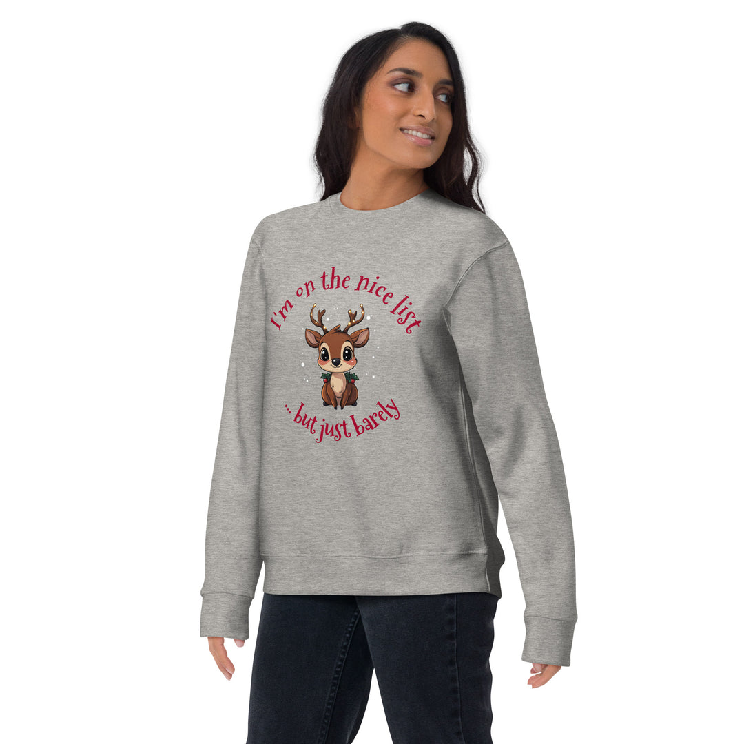 Naughty Nice Reindeer Sweatshirt