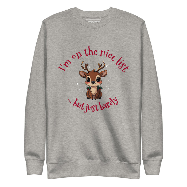 Naughty Nice Reindeer Sweatshirt