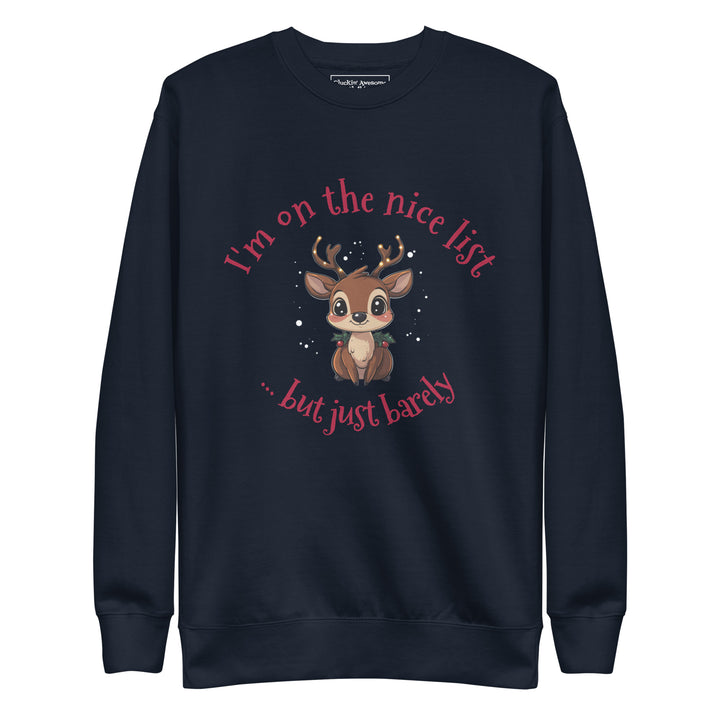 Naughty Nice Reindeer Sweatshirt