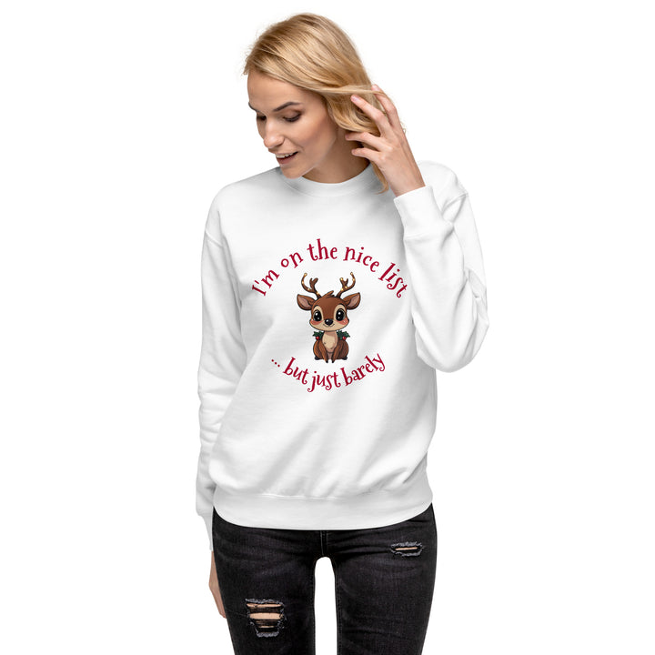 Naughty Nice Reindeer Sweatshirt