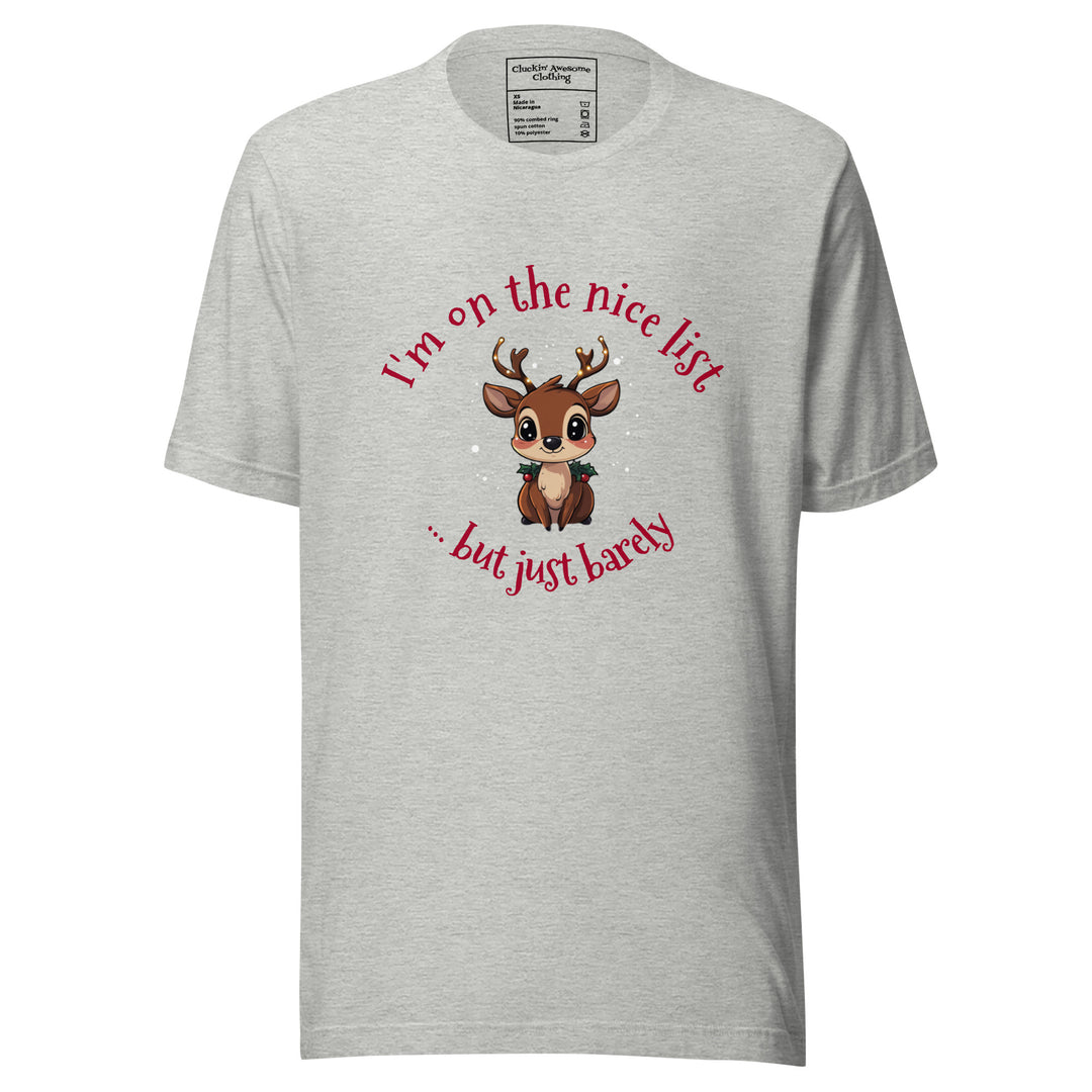 Naughty Nice Reindeer T-shirt