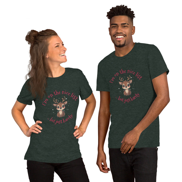 Naughty Nice Reindeer T-shirt