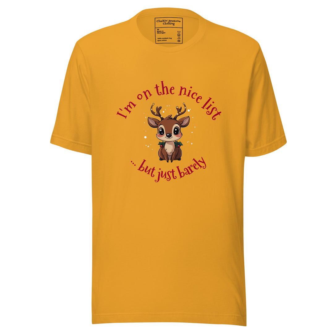 Naughty Nice Reindeer T-shirt