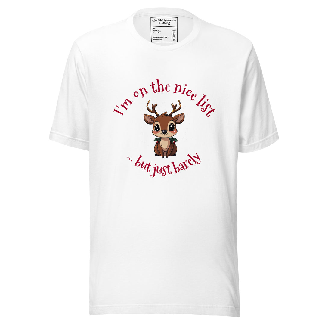 Naughty Nice Reindeer T-shirt